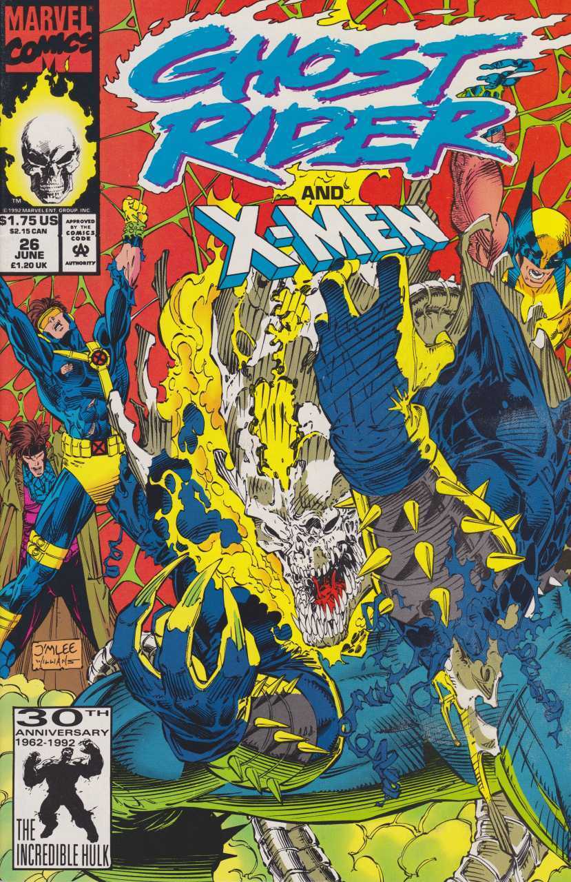 Marvel Comics Ghost Rider #26 Modern Age 1992 X-Men Jim Lee