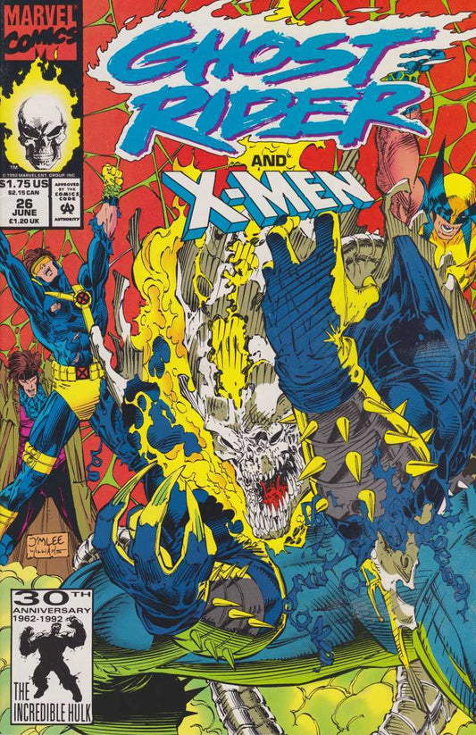 Marvel Comics Ghost Rider #26 Modern Age 1992 X-Men Jim Lee