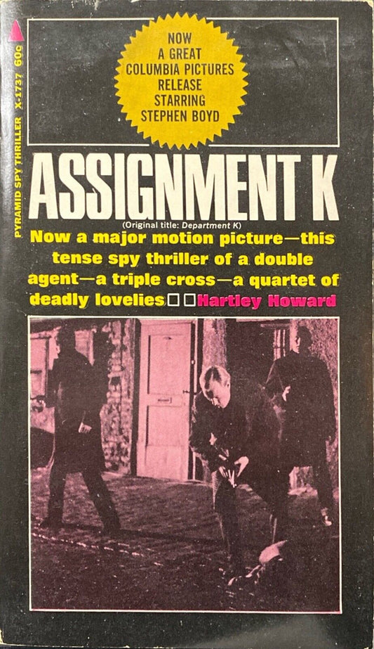 Assignment K by Hartley Howard 1964 Pyramid X-1737 Paperback