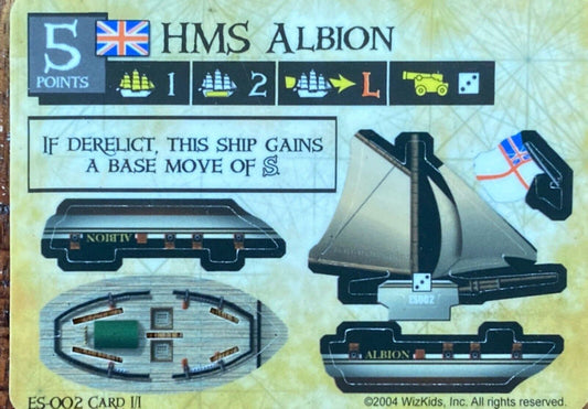 WizKids Pirates CSG of the Spanish Main ES-002 HMS Albion