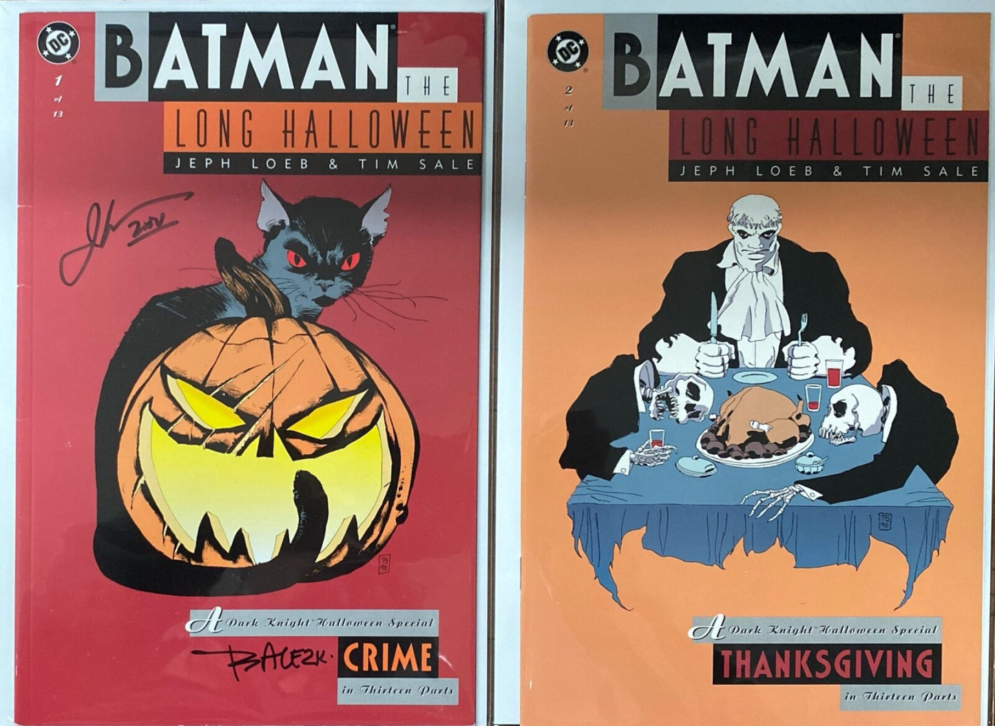 DC Comics Batman: The Long Halloween #1-13 1996 High Grade Signed Loeb & Sale