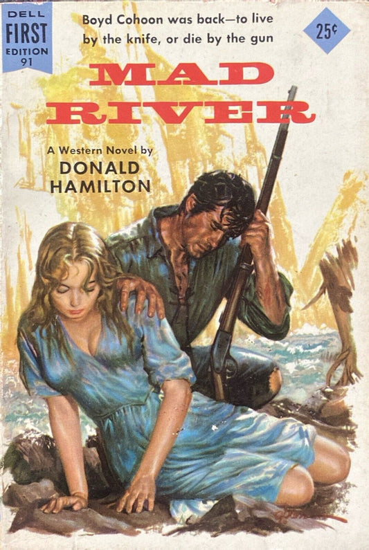Mad River by Donald Hamilton 1956 Dell First Edition 91 Paperback