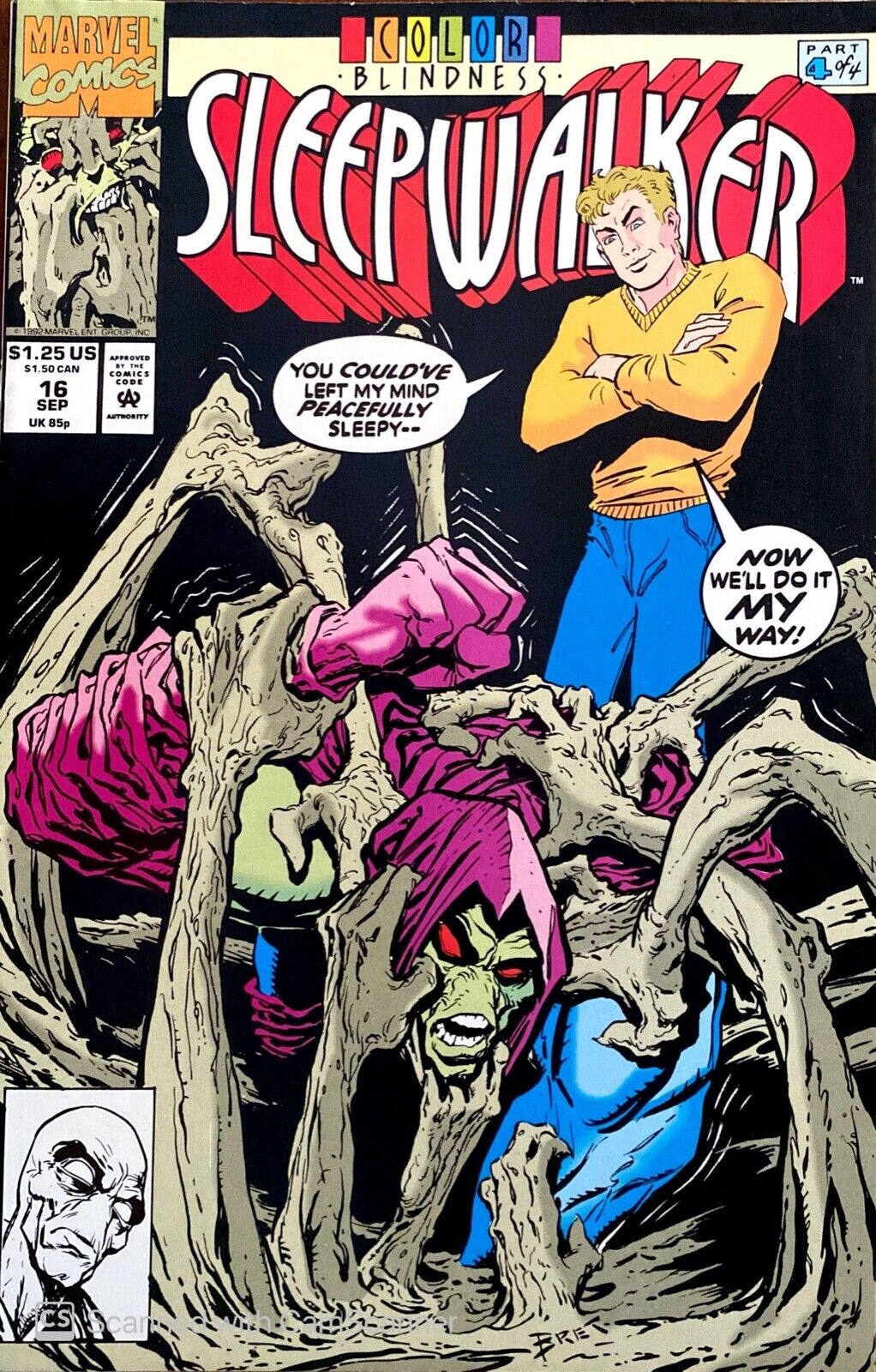 Marvel Comics Sleepwalker #16 1992 Modern Age