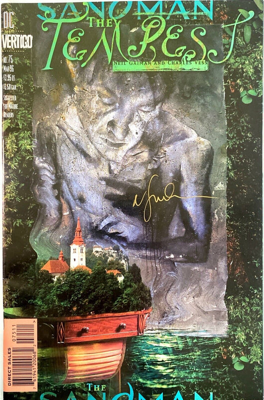 DC Vertigo Comics The Sandman #75 1996 Modern Age Signed Neil Gaiman Final Issue
