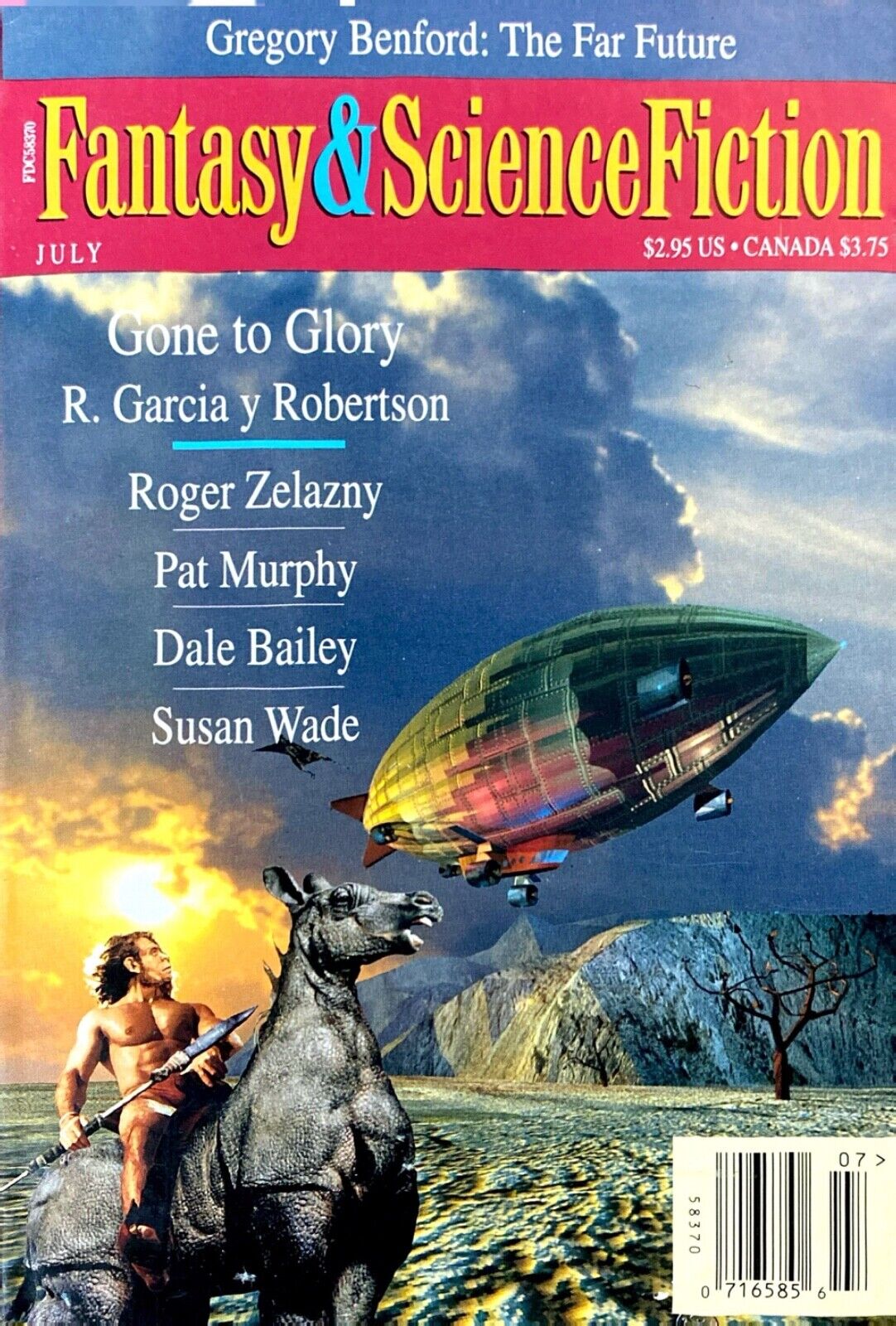 Fantasy & Science Fiction Vol. 89 No. 1 July 1995 Benford Zelazny