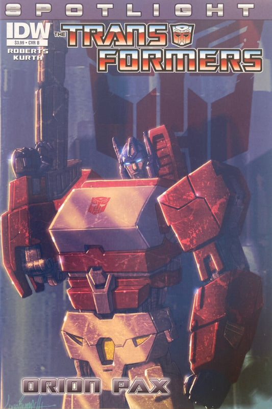 IDW Comics Transformers Spotlight: Orion Pax One-Shot Modern Age 2012