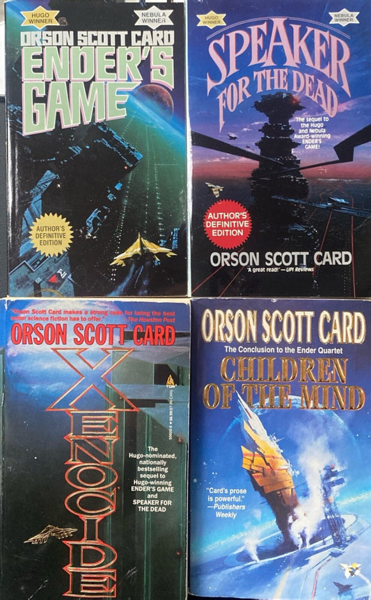 The Ender Quartet by Orson Scott Card 1990s Tor Paperback