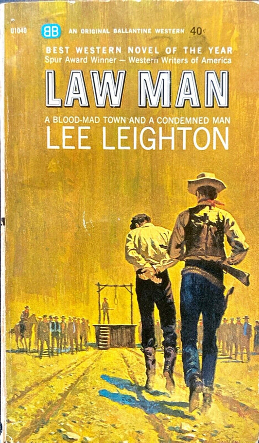 Law Man by Lee Leighton 1964 Ballantine U1040 Paperback