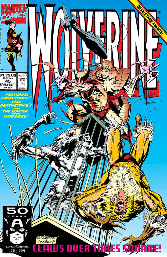 Marvel Comics Wolverine #45 Copper Age 1991