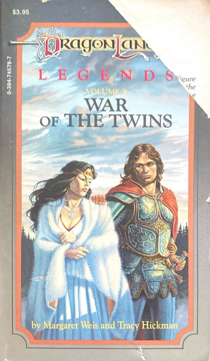 War of the Twins by M. Weis & T. Hickman 1986 TSR Paperback Dragonlance Legends