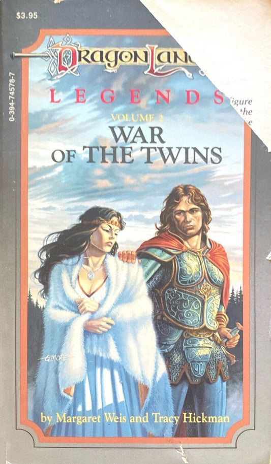 War of the Twins by M. Weis & T. Hickman 1986 TSR Paperback Dragonlance Legends