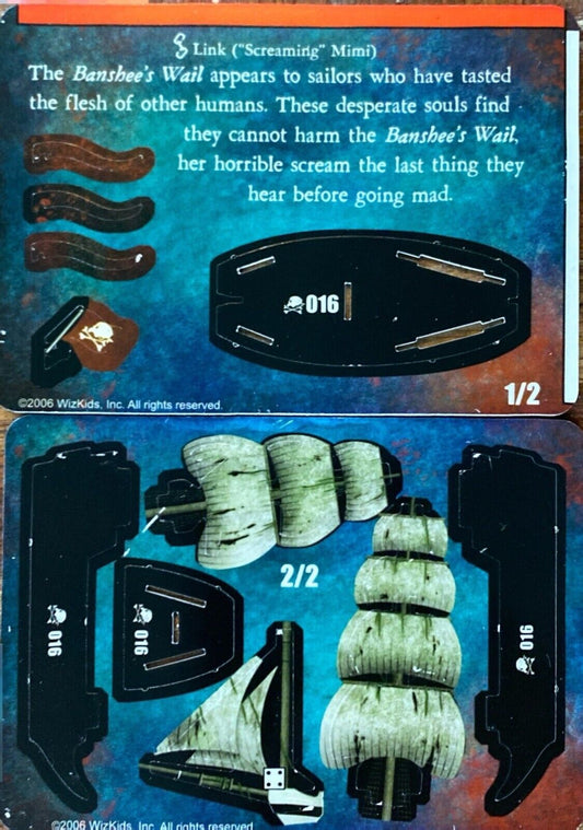 WizKids Pirates CSG of Davy Jones' Curse 016 Banshee's Wail Unpunched