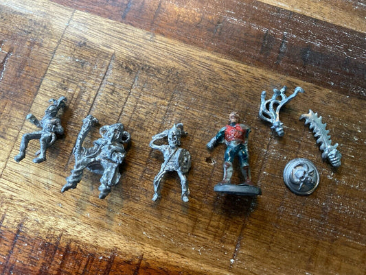 Vintage Riders and Pieces TTRPG Pewter Miniature 1980s TSR Dungeons & Dragons