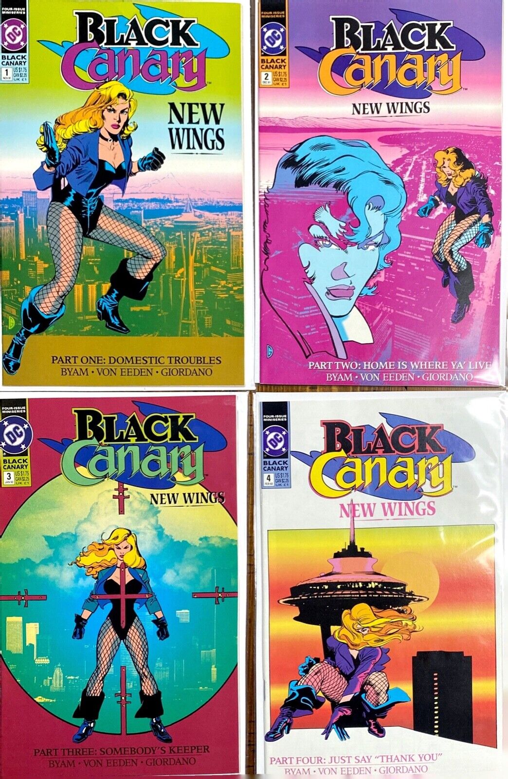 DC Comics Black Canary: New Wings #1-4 Copper Age 1991-1992 Complete Set