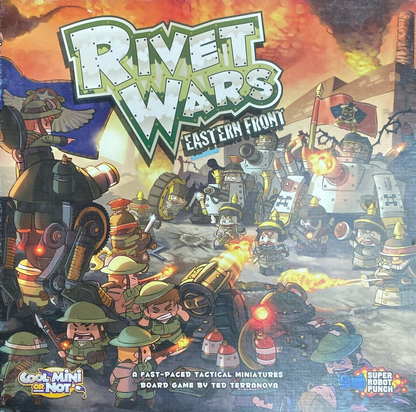 Rivet Wars Eastern Front Core Game w/ Expansions and Plastic Tote Organizers