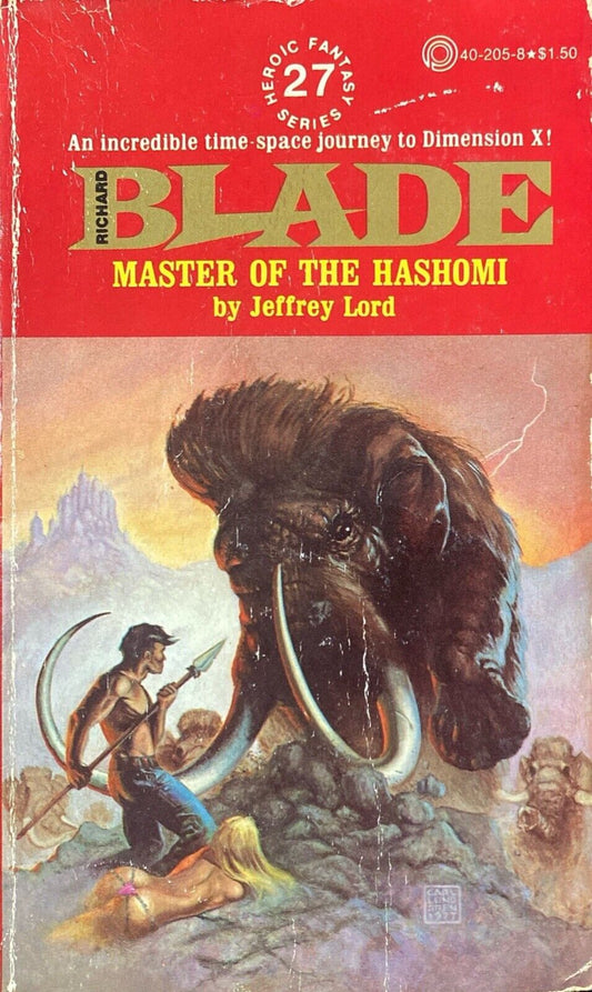 Richard Blade #27 Master of the Hashomi by Jeffrey Lord 1978 Pinnacle Paperback