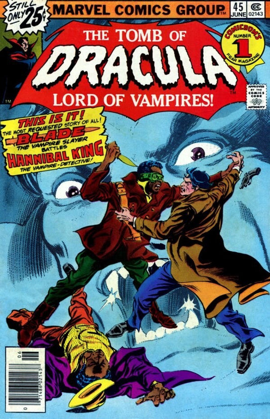 Marvel Comics Tomb of Dracula #45 Bronze Age 1976 Blade