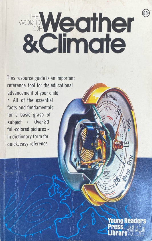 The World of Weather & Climate 1971 Young Readers Press Library Paperback