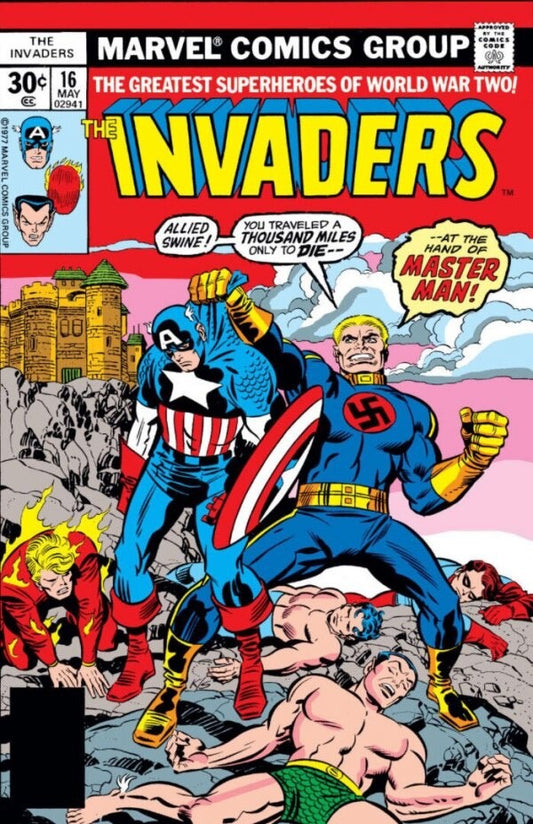 Marvel Comics The Invaders #16 Bronze Age 1977 First Master Man