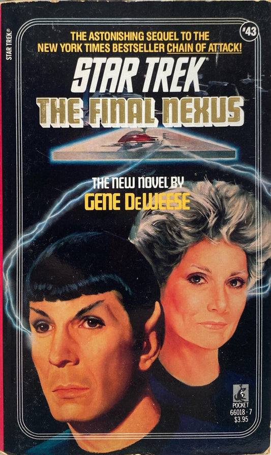 Star Trek: The Final Nexus by Gene DeWeese 1988 Pocket Paperback