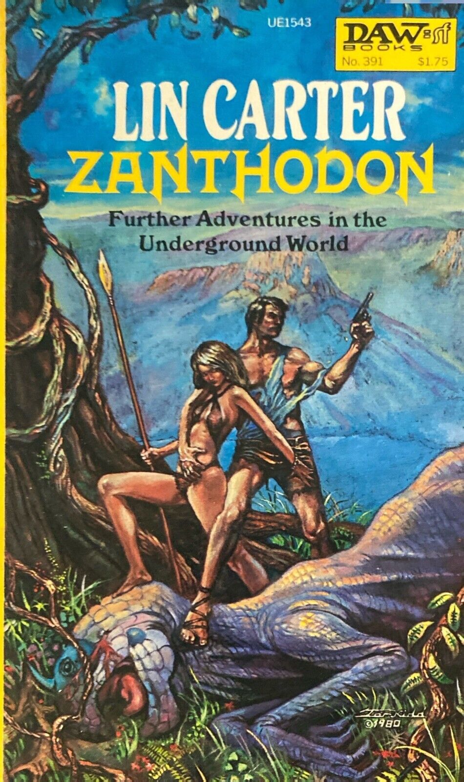 Zanthodon by Lin Carter 1980 Daw UE1543 No. 391 Paperback