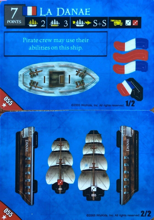 WizKids Pirates CSG of the Revolution 055 La Danae Unpunched