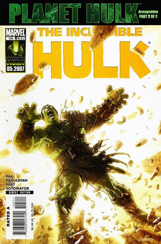 Marvel Comics Incredible Hulk #105 Modern Age 2007 Planet Hulk