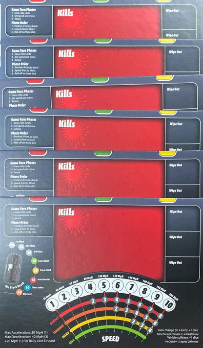 Road Kill Rally Board Game Complete 2010 Z-Man Games