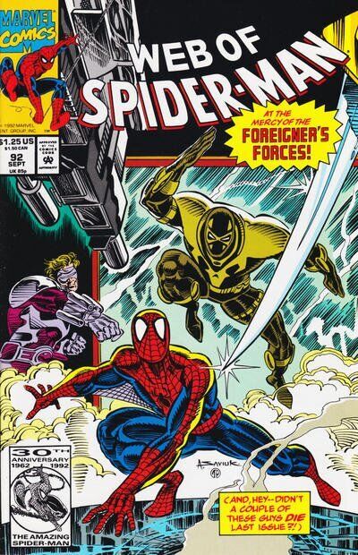 Marvel Comics Web of Spider-man #92 Modern Age 1992