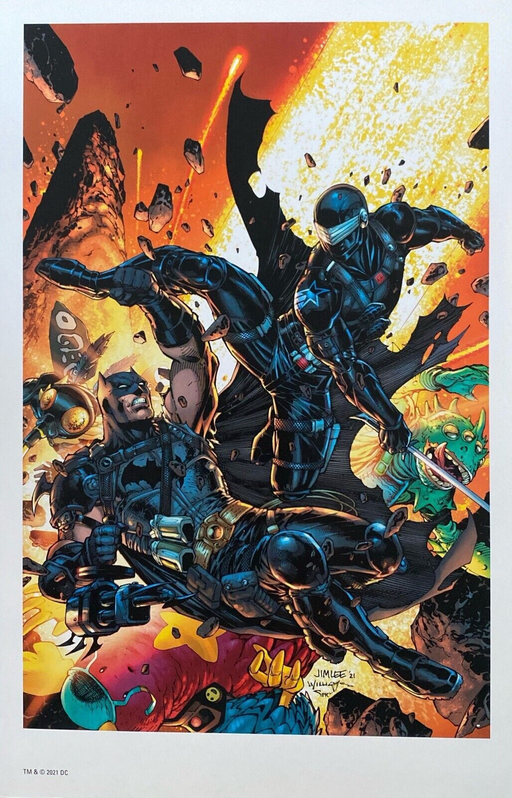 DC Comics Batman/Fortnite: Zero Point Hardcover Variant Cover with Lithograph