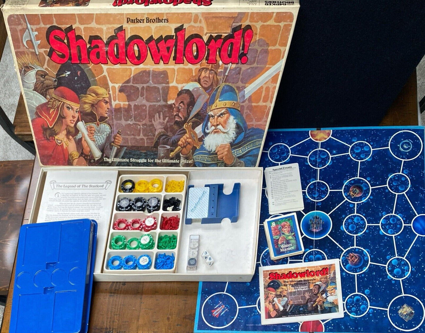 Parker Brothers Shadowlords! Complete Space Combat Diplomacy Game 1983