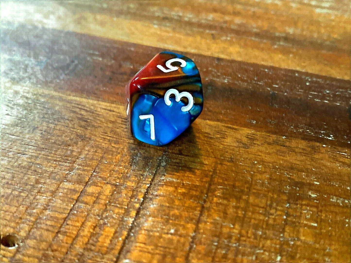 Set of 7 TTRPG Gaming Dice Dungeons & Dragons Pathfinder D20 Turquoise Tan