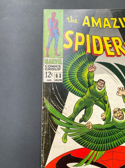 Marvel Comics Amazing Spider-man #63 Silver Age 1968 Vulture