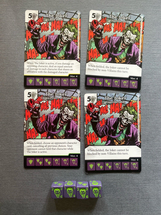 Wizkids DC Dice Masters Justice League The Joker Set +4 dice