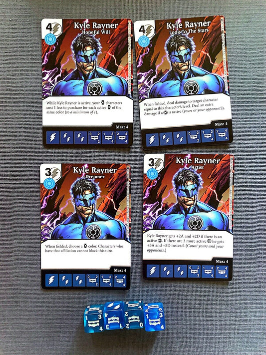 Wizkids DC Dice Masters War of Light Kyle Rayner Set +4 dice