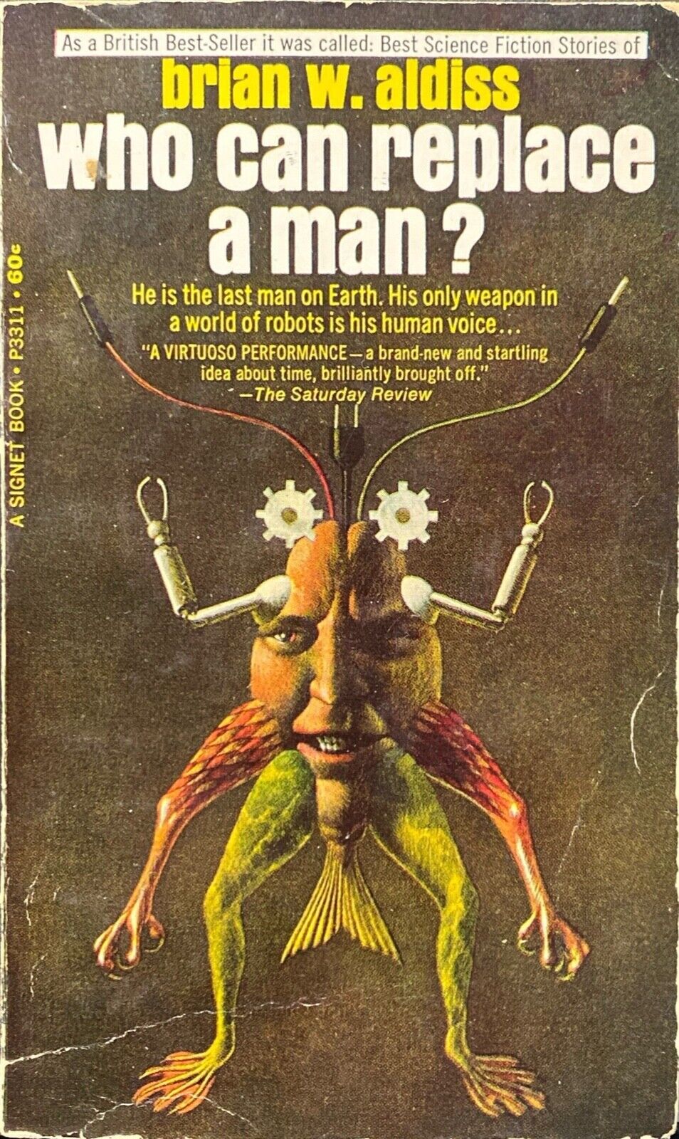 Who Can Replace a Man? by Brian Aldiss 1967 Signet P3311 Paperback