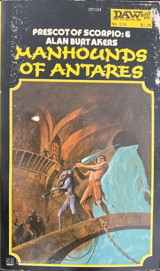 Manhounds of Antares by Alan Burt Akers 1974 Daw UY1124 Paperback