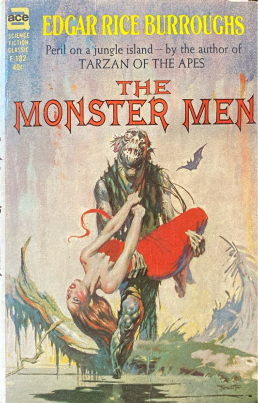 The Monster Men by Edgar Rice Burroughs Ace F-182 Paperback
