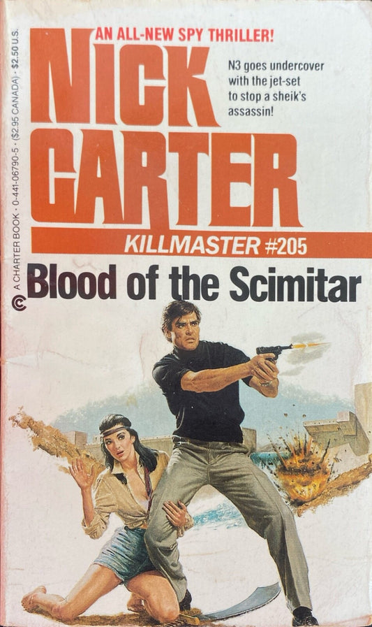Blood of the Scimitar by Nick Carter 1985 Charter Paperback Killmaster #205