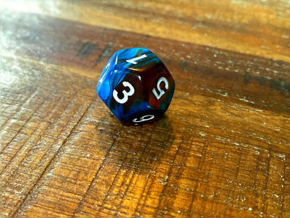 Set of 7 TTRPG Gaming Dice Dungeons & Dragons Pathfinder D20 Turquoise Tan