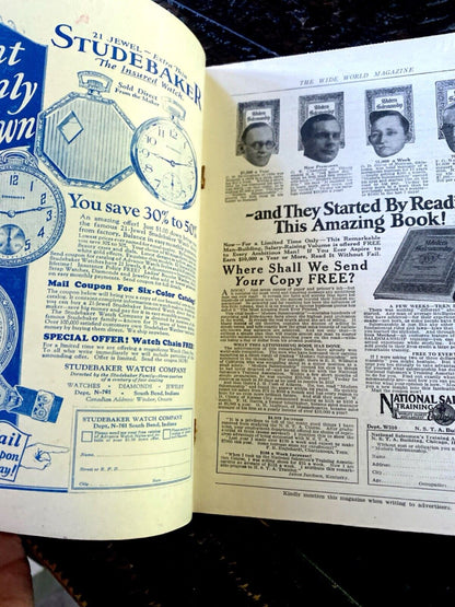 The Wide World Magazine No. 356 Vol. 60 December 1927 London Pulp