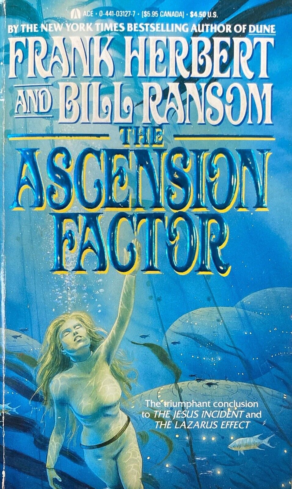 The Ascension Factor by Frank Herbert & Bill Ransom 1989 Ace Paperback
