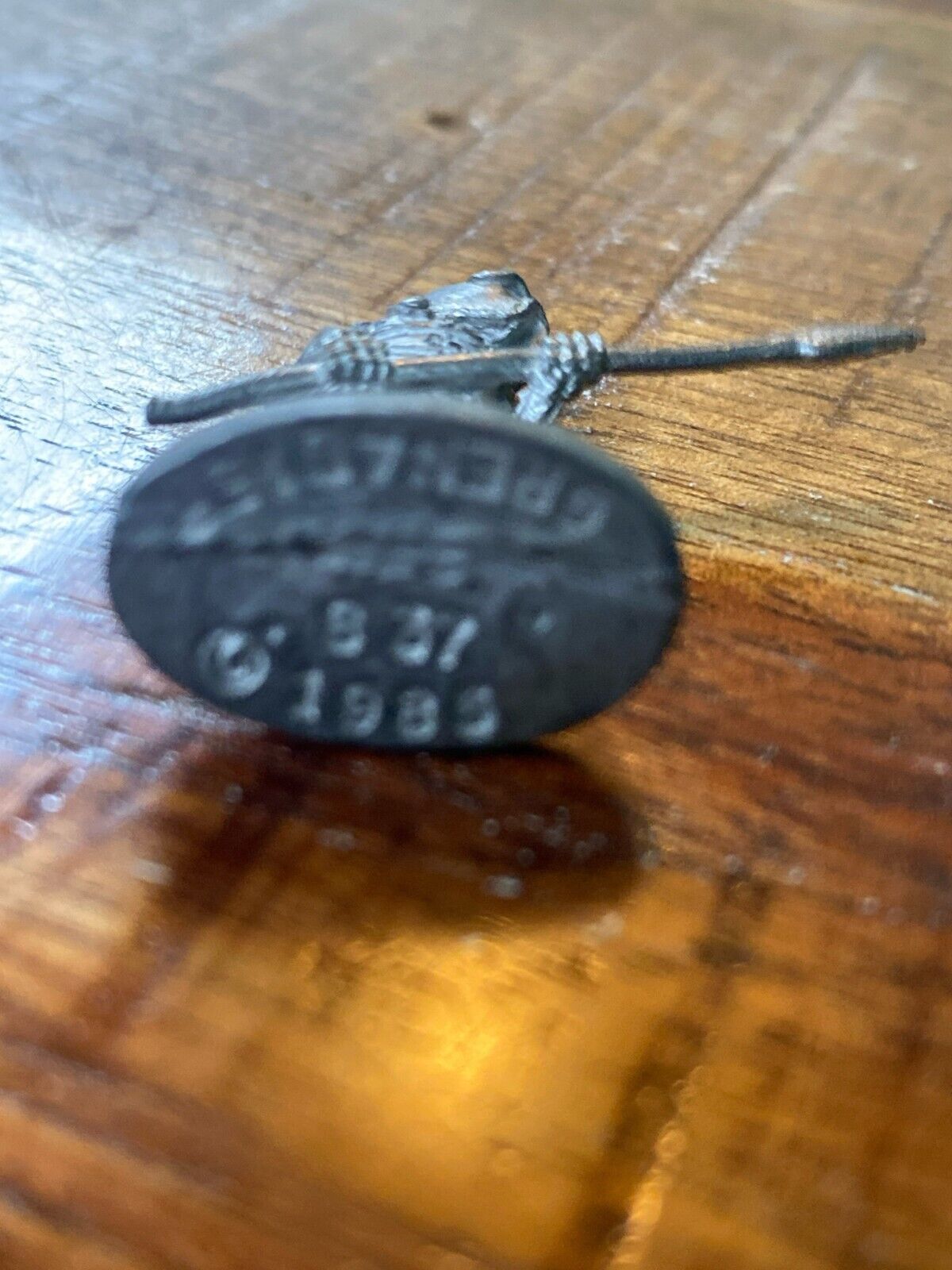 Royal Guardsman of the Undead Legion w/Spear TTRPG Pewter Mini 1985 D&D