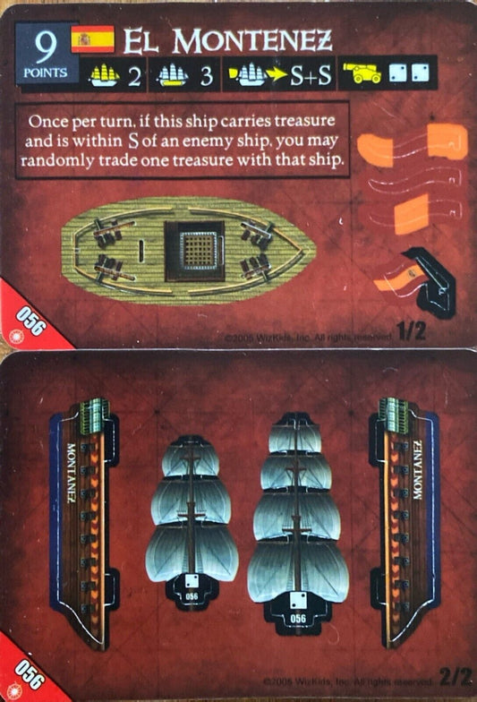 WizKids Pirates CSG of the Crimson Coast 056 El Montenez