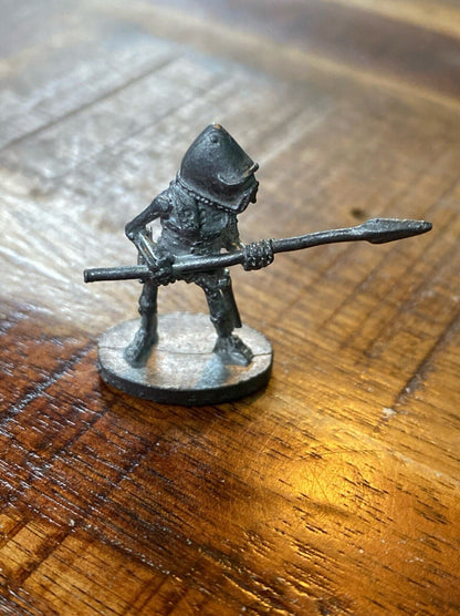Royal Guardsman of the Undead Legion w/Spear TTRPG Pewter Mini 1985 D&D