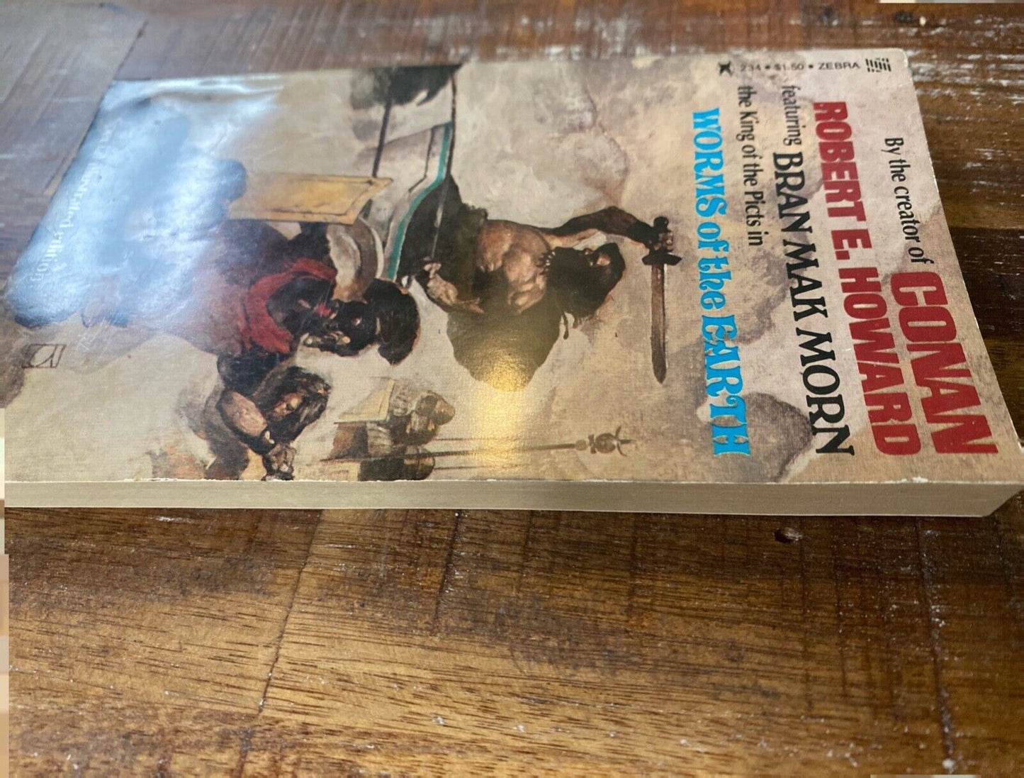 Worms of the Earth by Robert E. Howard 1977 Zebra 234 Paperback