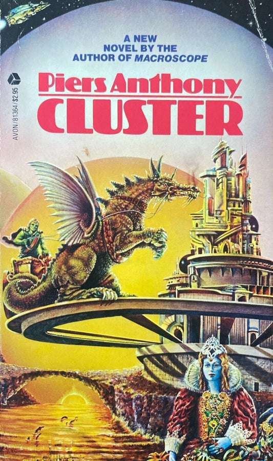 Cluster by Piers Anthony 1977 Avon Paperback