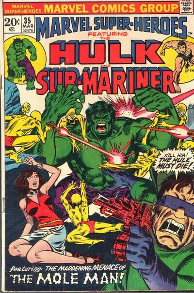 Marvel Comics Marvel Super-heroes #35 Bronze Age 1973