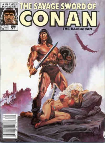 Marvel Magazine Savage Sword of Conan #156 Copper Age 1989