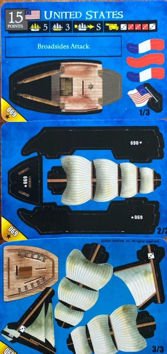 WizKids Pirates CSG of the Revolution 069 United States Unpunched